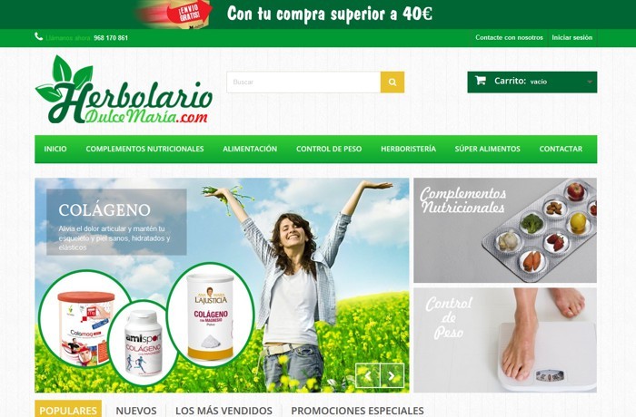 Tienda online Herbolarío